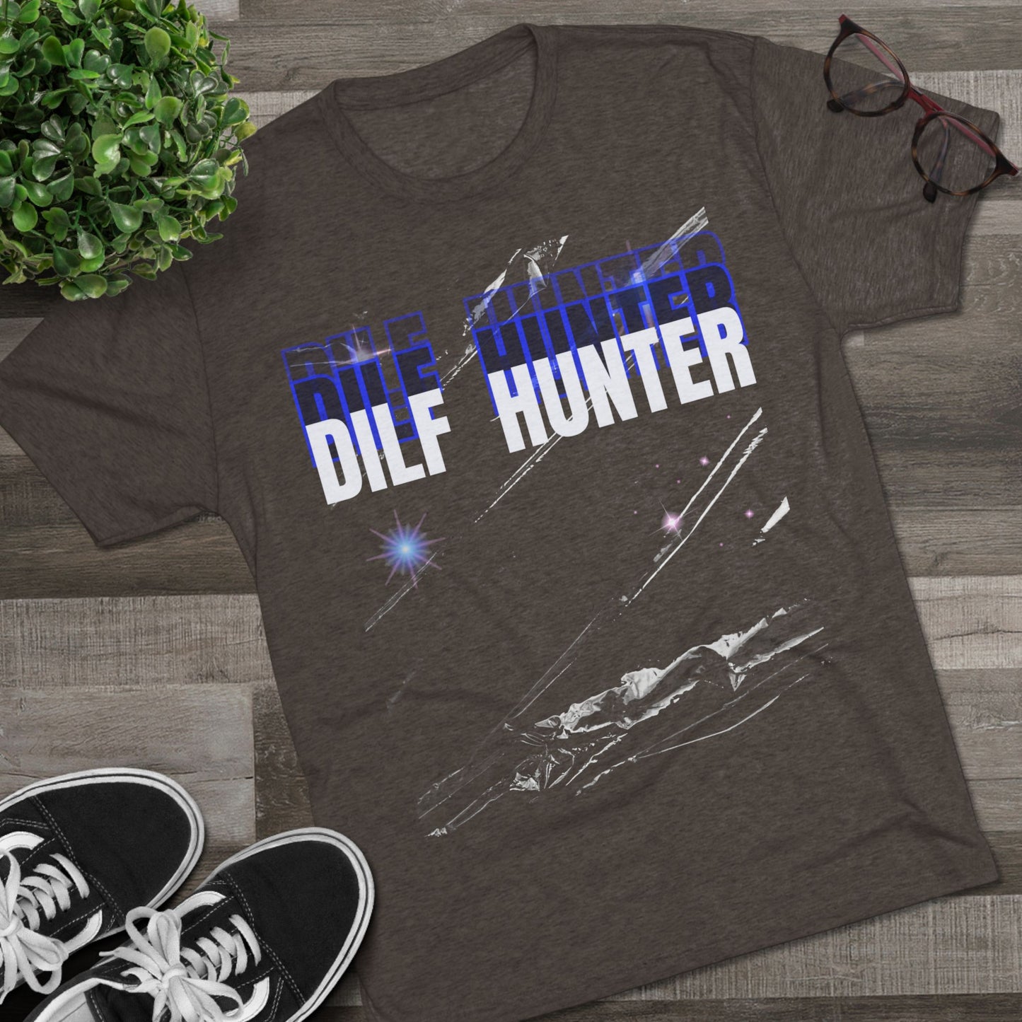 Dilf Hunter Unisex Tri-Blend Crew Tee