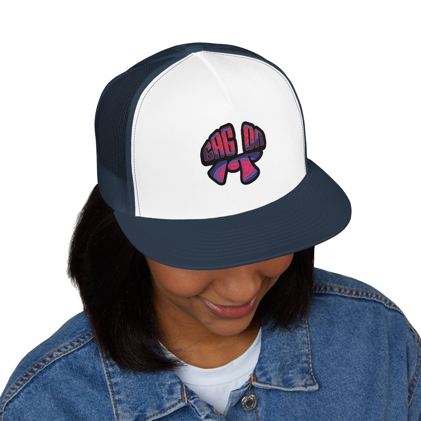 Gag On it 5 Panel Trucker Cap (Embroidery)