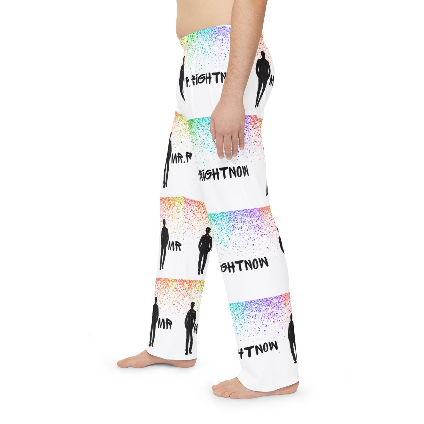 Mr. Rightnow  Rainbow Men's Pajama Pants (AOP)